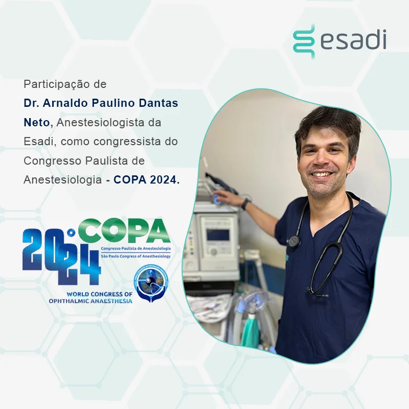 Anestesiologista integrante da equipe Esadi na COPA 2024