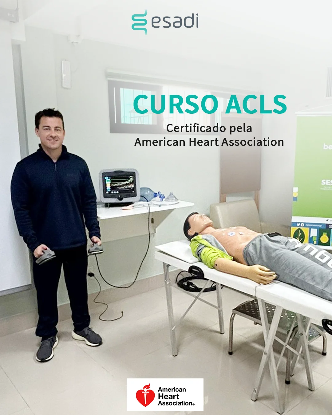  Dr. Pedro Eduardo Soares e Silva participa de curso ACLS