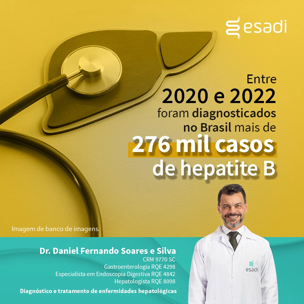 Entre 2020 e 2022, foram diagnosticados no Brasil mais de 276 mil casos de hepatite B 